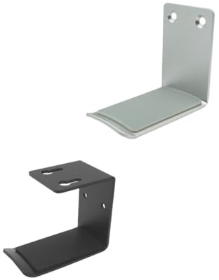 UKCOCO 2 Pièces Support Casque Mural Alliage Aluminium Crochet Adhésif Antidérapant sans Perçage Support Écouteurs Robuste pour Bureau et Maison