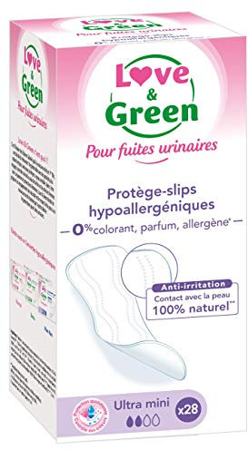 Love & Green Protège-slips Incontinence 28 Pièces - Lot de 4