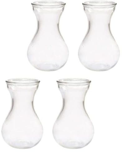 LIFKOME Hyazinthenvase 4 Stück Glas-Blumenvase Hydrokultur Terrarium Pflanzgefäß Vermehrung Pflanzgefäß Gläser Blumenarrangement Behälter Dekoration