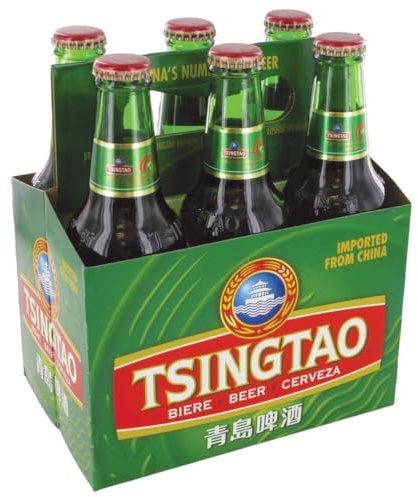 Bière Tsingtao 4,7° 6x330ml / Bouteille - Offre de 12 et 24 Bouteilles - Livraison Gratuite France - Expédition par la Sté Bo Time (24)