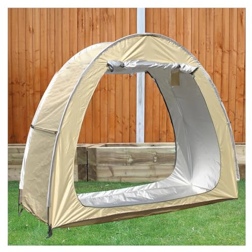 Pezzi Tenda da Bici per Stoccaggio Esterno Impermeabile Può Essere Giunto Capannre Giunto Capannone per Moto con Doppie Porte per 2-5 Biciclette Telo Copribici Impermeabile da Esterno,Giallo