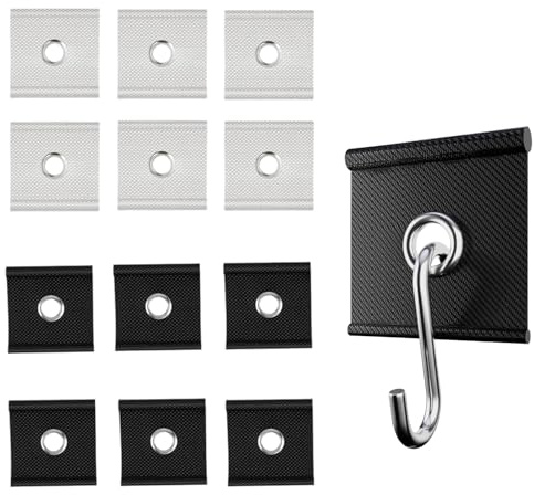 XPAPOV 12 Anillas para rieles de Refuerzo de 5/6 mm – 7/8 mm, Ganchos para toldos, Ganchos para Camping, rieles de Refuerzo, Accesorios para autocaravanas, toldos, Tiendas de campaña