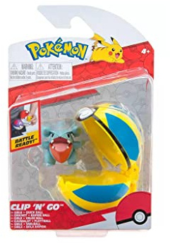 Bizak Pokemon Clip N Go - Verschiedene Modelle (63227222), 1 Pokeball und 1 Figur.