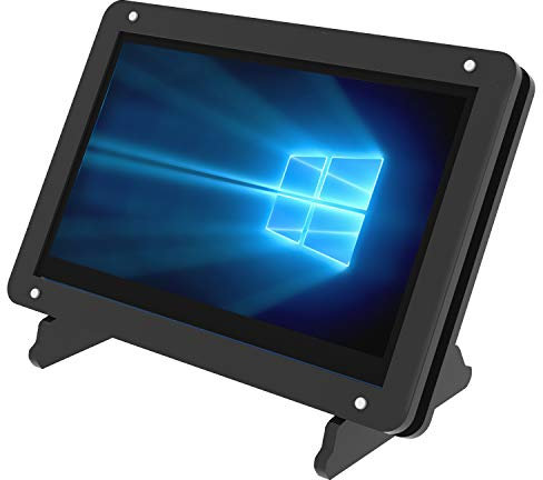 Pantalla táctil capacitiva de 5 Pulgadas para Raspberry Pi 4-800x480 píxeles Pantalla HDMI HD Monitor portátil con Pantalla táctil con Soporte (Compatible con Pi 4 y Pi 3 B +, Windows)