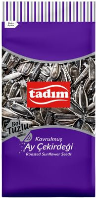 TADIM - Roasted & Extra Salted Black Sunflower Seeds (1 x 270g) / Sunflower Seeds With Shell/Great for Snacking