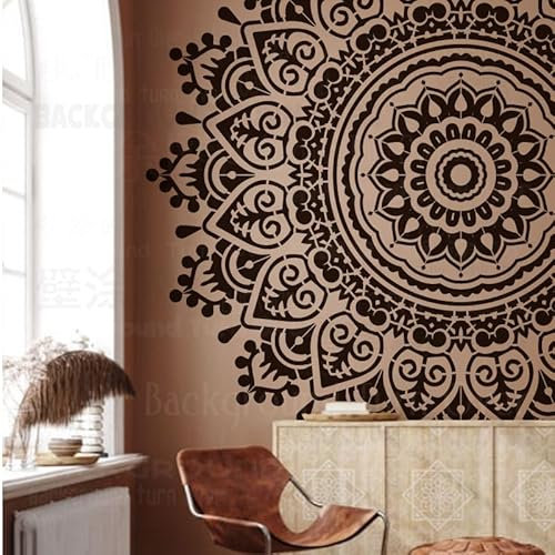 150cm Giant Mandala Huge Round Stencils For Walls Templates Painting Decorate Crafts Decoration Refrigerators Large To Paint On The Wall Furniture Template Washing Washing