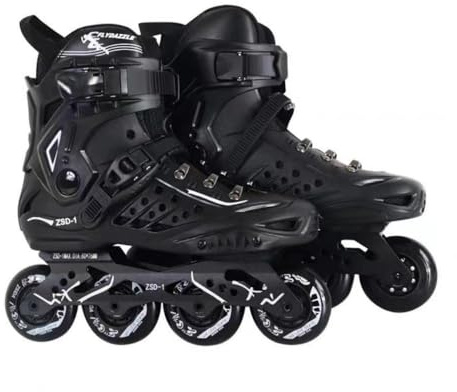 AYES Inline Skates, Men and Women Professional Roller Skates Fitness Inline Skate for Adults and Beginners Roller Skates (Black,38)