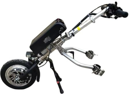 500W Wheelchair Pull Device, Electric Handcycle Wheelchair Attachment, Shock Absorber System, Tweeter, 48V 15 Ah/17 Ah Battery, Range 60/70 Km (B15ah)