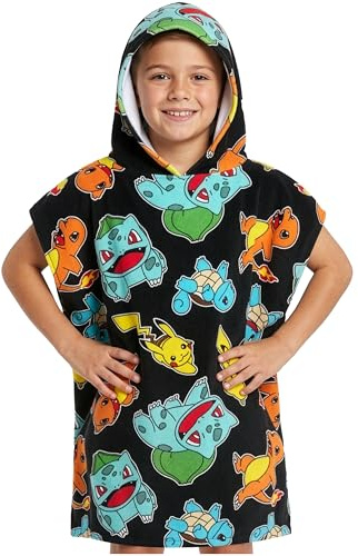 Pokemon Bath Towels 100% Cotton Towels Kids Teens Beach Pool Shower Travel Essentials (Multi, 10-13 Years)