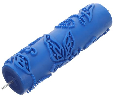 LALAFINA Butterfly Pattern Paint Roller 7 Inch Decorative Wall Painting Roller DIY Embossing Texture for Home Wall Decor and Interior Painting
