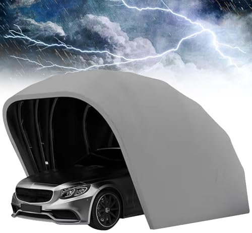 Cobertizo plegable de acero inoxidable para cochera, cobertizo retráctil y casa