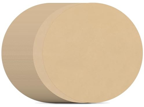 Ktxaby 200PCS Parchment Paper Rounds 20cm Non Stick Baking Paper Circles Pre Cut Cake Tin Liners Unbleached Brown Greaseproof Sheets for Cake Pan Pizza Cookie Bread Steam Basket