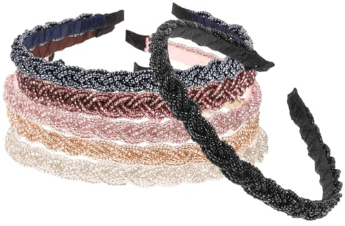 LALADEFIEE 6piezas Elegante de Mujer Diadema de Moda Decorativa Adorno Cabeza para Fiestas y Eventos