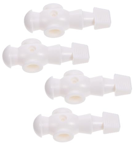 TOPBATHY Figuras De Futbolín Jugador 4 Piezas Resina Blanca Accesorios Futbol Mesa Sustitución para Juego De Futbolín Recreativo