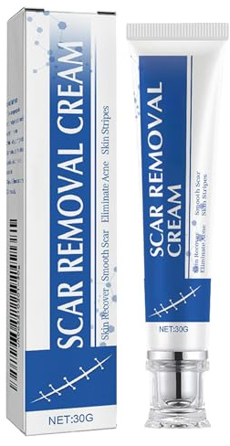 Scar Cream | 30g Natural Stretch Mark Creamm Remover | Intensive Overnight Removal Gel for Home Travel Travelers Busy Professionals Daily Routine Knees Elbows Burns Keloid Injury Recovery