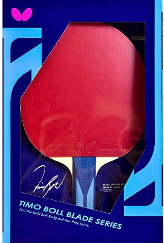 Butterfly Timo Boll ALC Blade & Tenergy 05 Rubber Shakehand Table Tennis Racket - Pro-Line Series - Comprised of Our Most Popular Blade and Rubbers - Recommended for Aspiring Professional Players