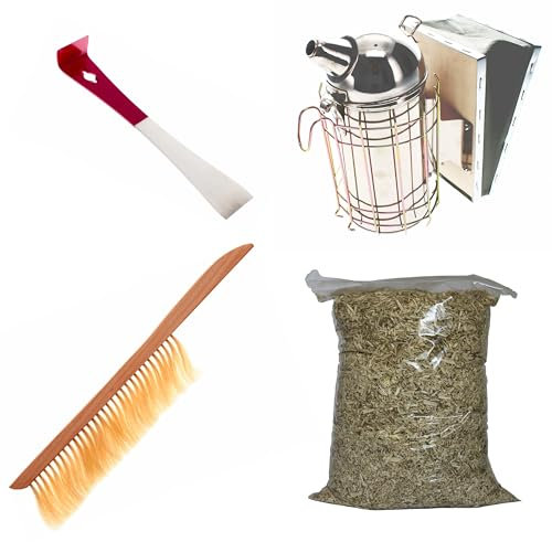 Rauchbläser (Smoker) Set für Jungimker und Imkerei Anfänger. 4-Teilig