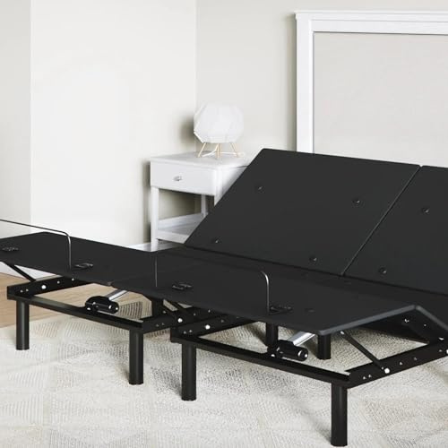 Sven and Son Essential Adjustable Bed Base (Frame Only), Easy Assembly, Head and Foot Lift, Memory Positions, Zero Gravity, Wireless Remote - King