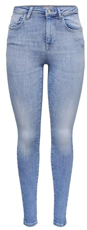 ONLY ONLPOWER Mid Push UP SK DNM AZG944 Noos, Jeans Mujer, Special Bright Blue Denim, SW / 32L