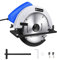 5000RPM Handheld Circular Saw with 180mm Blade, Bevel Angle(0 to 45°), Max Cutting Depth: 90°: 55mm, Double Safety Switch, for Wood and Log Cutting