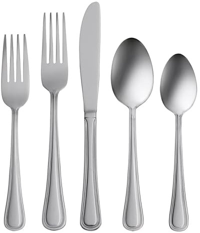 Oneida Tress 50-Piece 18/0 Silverware Set for 8, Flatware