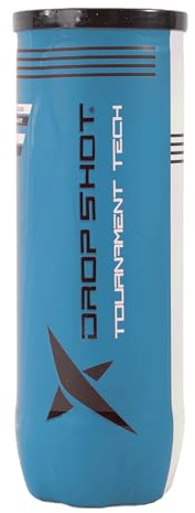 DROP SHOT Tournament Tech Padel Balls – FIP Approved – Professional Tournament Quality – High Performance & Durable – 3 Ball Can
