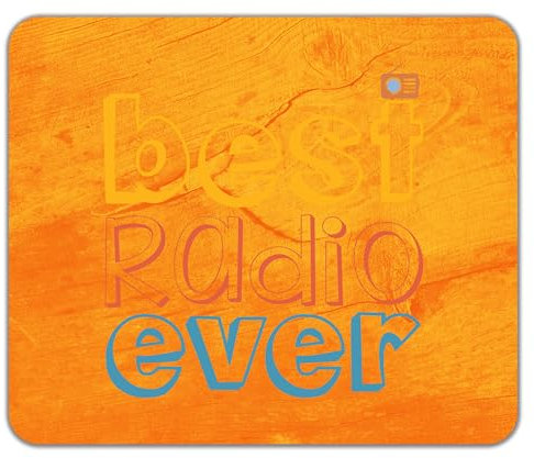 Shopagift Best Radio Ever Mouse Mat Pad Broadcasting Broadcast Station 24cm x 19cm