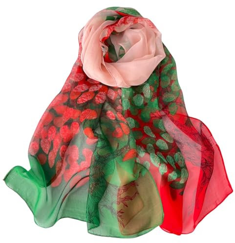 FAIRYGATE Schal Hochwertiger Schal für Damen Sommer Schals Leichte Große Lange Gaze Damenschal Eleganter Plain Tücher B7227