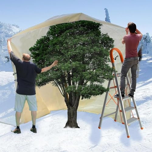 Wzzy Gurden Voile Hivernage Plante Exterieur, Lot de1 Housse d'hivernage pour Plantes en Pot, 250 x 360cm Contre Le Froid et Le Gel, Housse d'hivernage Plante Réutilisable (140 g)