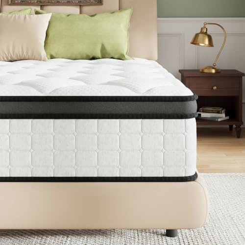 ABENE Small Double Mattress 10.6 Inch Memory Foam Pocket Spring Small Double Bed Mattress 4FT, Medium Firm Hybrid 7 Zone Orthopedic, OEKO-TEX Certified Soft Fabric (120x190x27cm)