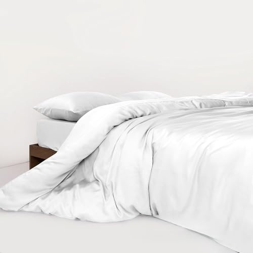 HM'S HOME'SECRET Roomers Bed Linen – Juego de Sábanas 100% Bambú Natural, 300 Hilos, Tacto Seda, Certificación Oeko-Tex 8 Tamaños (Blanco, Cama 150cm)