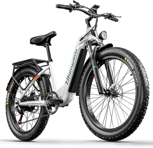 Shengmilo MX06 Elektrofahrrad Herren/Frauen, 80N.M, 26 Zoll Fat Tyre, 7 Gang Schaltung, 48V17.5AH Batterie, City Bike