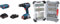 Bosch GSB 18V-55 Professional Cordless Hammer Drill with 2X 4.0 Ah ProCore Batteries, 18 Volt System, Masonry Drill Diameter 10 mm + 43x Extra Hard Screwdriver Bit Set (197 x 110.5 mm, Accessories)