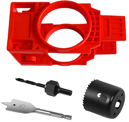 Set Di Corona Bohr - 15x7.5x10cm Set Di Perforazione Precisa Per Le Cerniere Delle Porte | E Sistemi Di Bloccaggio Per Il Montaggio - Scambia All'interno Del Garage Per Finestre Esterne Strum