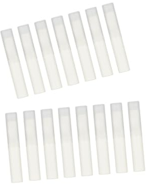 Hemobllo 15 Tubos de Brillo Labial de 4 G, de Plástico Blanco, Reutilizables, para Bálsamo Labial DIY