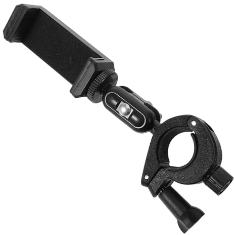 ibasenice Pince Support pour Téléphone Trompette et Lyre, Rotation 360°, Compatible Partitions Numériques, Clip Réglable Diamètre 15-31 Mm, Accessoire Compact pour Musiciens en Déplacement
