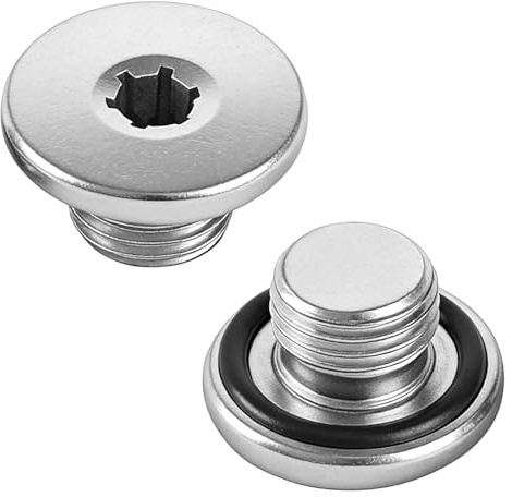 Sump Plug Seal 90502556 Steel Alloy Engine Oil Drain Bolt M14x0.5 | Oil Pan Drain Plug with Rubber Gasket, Compatible with Vauxhall Corsa C D Zafira B Buick Chevrolet Opel Citroen
