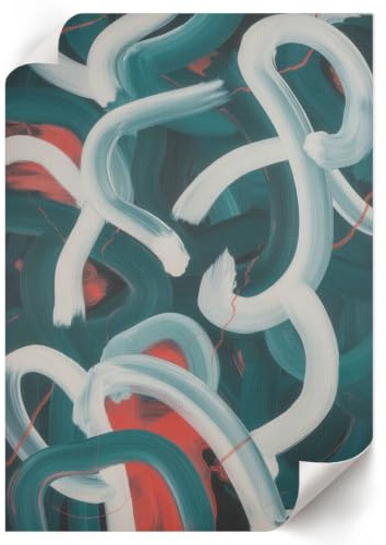 Lienzo Decorativo 29,7x42 cm | Tamaño A3 | Trazos coloridos