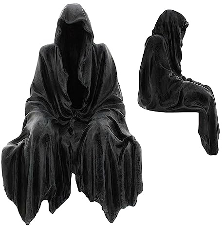 Zankie Darkness Resides Figurine-Gothic Black | Shelf Sitting Statue nament | Decor,Resin Desktop nament Gothic Sculpture,19cm/5.91inch