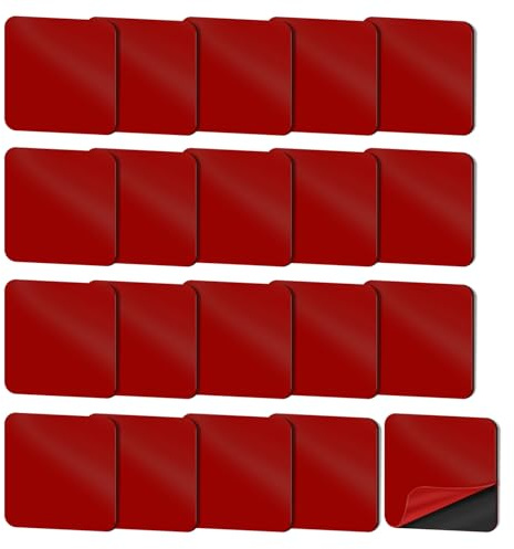 DBTW 20 Stück Dash Cam Klebepads für Action-Kamera | Doppelseitige Schaumstoff Pads, Automontage Klebepad Ersatz, für Rückspiegel Action-Kamera Büro Auto