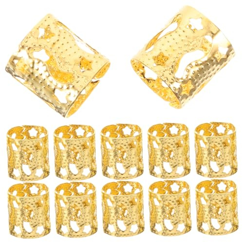 FOMIYES 30 pièces Lot de Manchons pour Tresses Bijoux de Cheveux Zinc Accessoires pour Dreadlocks et Durables