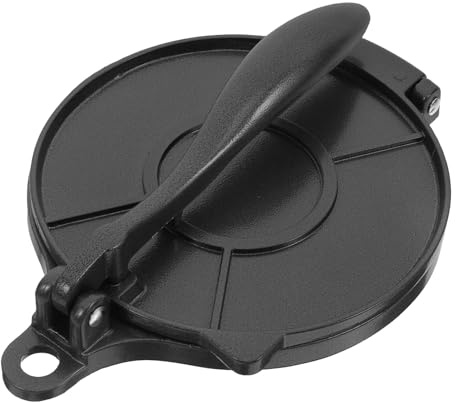 JECOMPRIS Pressa per Tortilla in Alluminio da 16 Cm, Utensile da Cucina per Tortillas e Piadine, Macchina Manuale per Pressare Impasto di Mais e Farina, Adatta Uso Domestico e Professionale