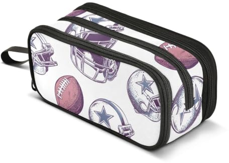 American Football Helmets Pencil Case Boys Girls Pen Bag Pouch School