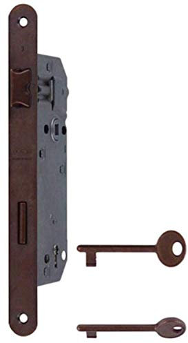 effedielle® Serratura patent grande AGB con frontale da mm.22 entrata mm.50 finitura bronzata.La classica serratura da infilare per porte interne, prodotto originale