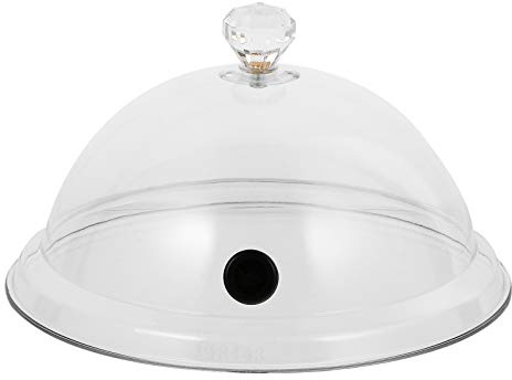 Yardwe Display Dome Cloche 8 Inches Lid Smoking Cloche Dome Cover for Plates, Bowls and Glasses, Smoker Smoking Infuser Smoke Infusion Accessory