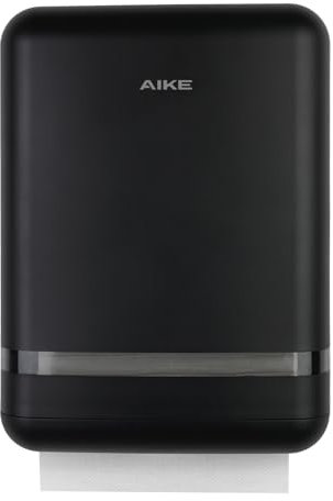 AIKE 400 Feuilles Commercial Distributeur Essuie Main,Grande Capacité Murale pour H2 & Z-Fold Les Plis de Papier de 23 X 9 cm ou Plus Petits Distributeur Papier Essuie Main pour Hôtel-Restaurant