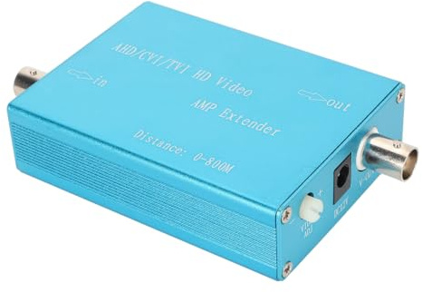 Videosignalförstärkare, AHD CVI TVI High Definition Videosignalförstärkare 1080P 4K2K Booster Repeater Sändningsavstånd 2624.7ft för Analog, AHD, CVI, TVI