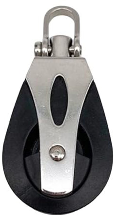 Faeymth Edelstahl-Riemenscheibe, Nylon, Gleitlager, Seilrolle, Block, Marine-Seilläufer, Bootszubehör