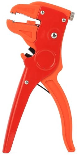 QWORK® Pinza spelafili, 2 in 1 pinza spelafili per cavi 0,2-6,0 mm², per riparazioni automobilistiche ed elettriche