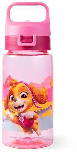 p:os Paw Patrol Gourde pour enfants, 500 ml, anti-fuite, petite bouteille parfaite pour la maternelle, l'aire de jeux ou la maison, pour les filles